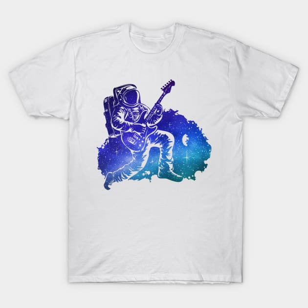 Rock N Roll Astronaut T-Shirt by NextLevelDesignz